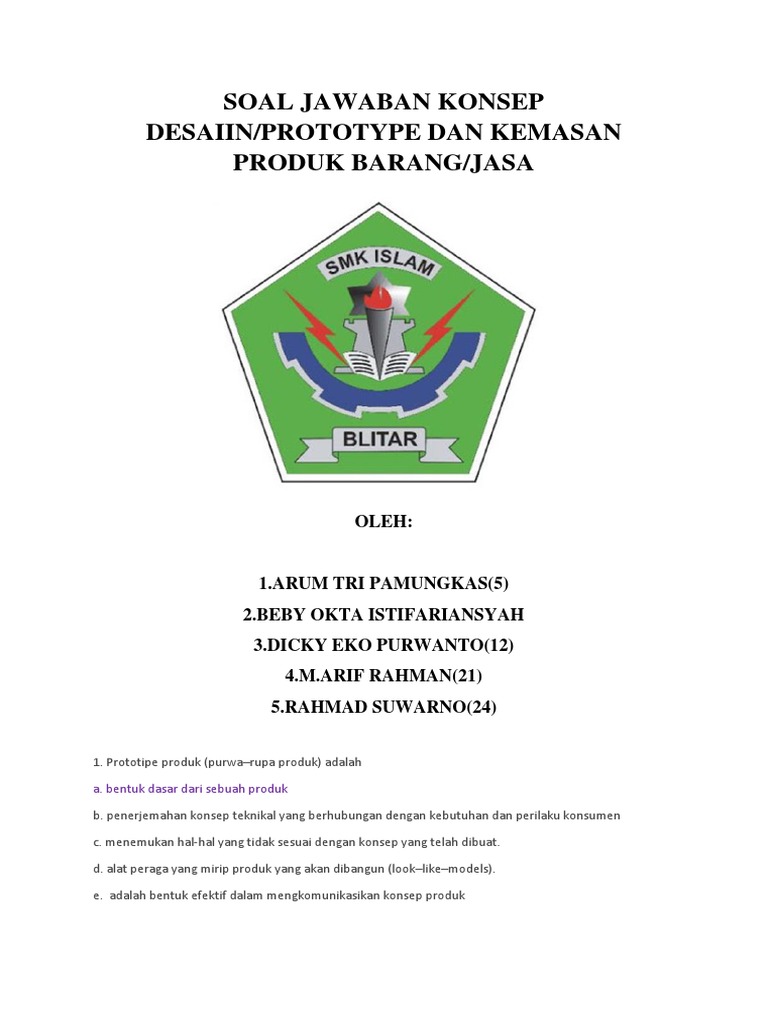 46++ Contoh soal pkwu materi prototype info