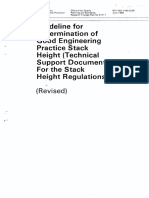 Guideline ForDetermination of Good Engineering Practice Stacl Height (Technical Support Document For The Stack Height Regulations)