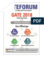 Gateforum ME GATE-2018 Paper-I Solutions PDF