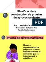 Construcción pruebas