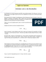 Como Hacer Divisiones Sin y Con Decimales PDF