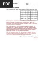 Practice For Quiz 4 Solutions