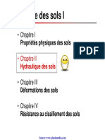 CH 2 Geotechnique Hydraulique Des Sols PDF