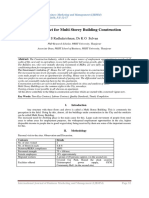 Ideal Contract For Multi Storey Building Construction: S Radhakrishnan, DR K G Selvan