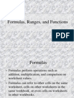 3 Formulas, Ranges, Functions