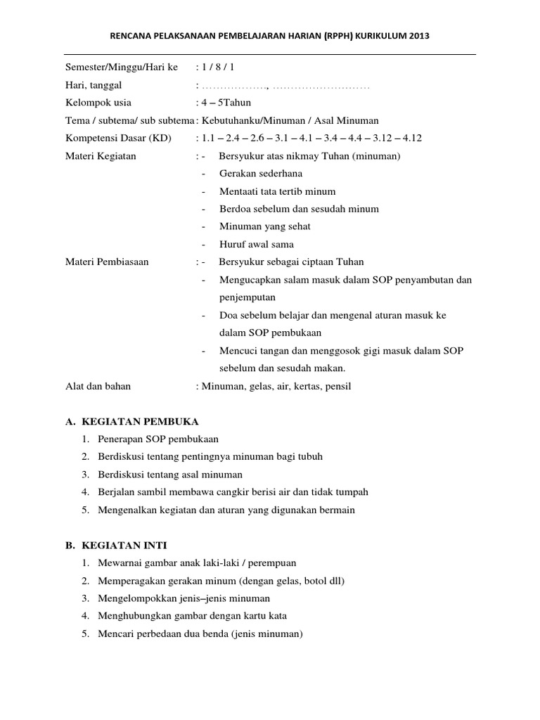 Gambar Mewarnai Minuman