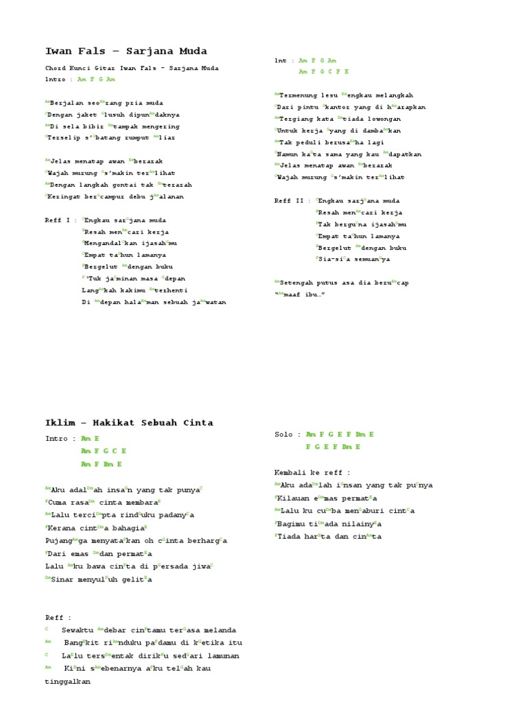 kunci lagu dermaga biru