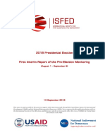 ISFED 1st Pre-Election Interim Report - 2018 Presidential Election