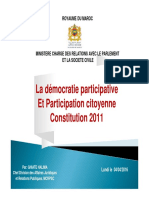 La Démocratie Participative Et Participation Citoyenne Constitution 2011 (1)