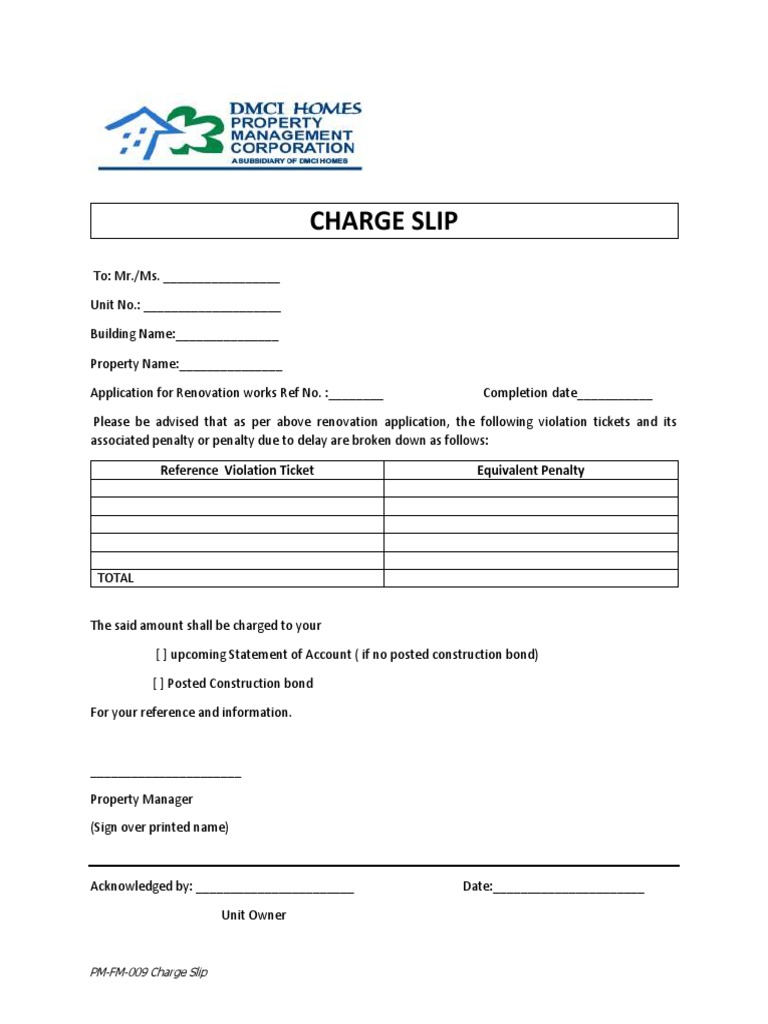 sb charge slip on