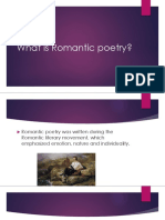 What Is Romantic Poetry?