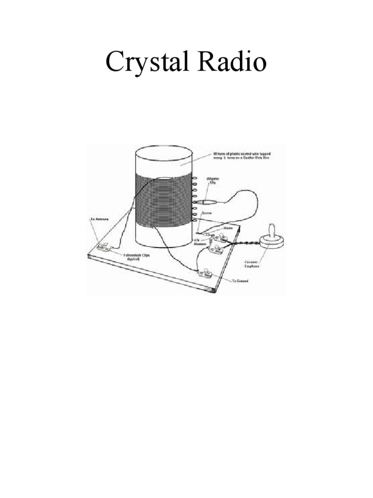 Crystal Radio Electric Current Electricity