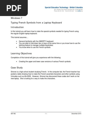 Typing French Symbols From The Laptop Keyboard Updated Computer Keyboard Control Key