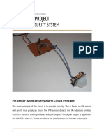 PIR sensor Security System