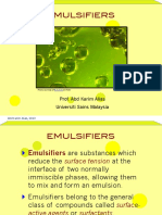 Emulsifiers!: Prof. Abd Karim Alias Universiti Sains Malaysia