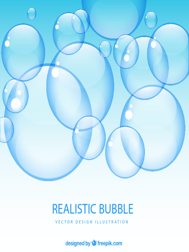 Realistic Bubble: Vector Design Illustration | PDF