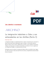 La inmigración indostana a Cuba y sus antecedentes en las Antillas 