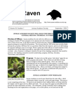September 2009 Raven Newsletter Juneau Audubon Society