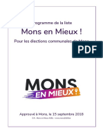 Programme Mons en Mieux 2018 PDF