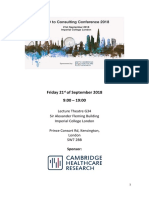 PHD To Consulting Conference 2018 Programme