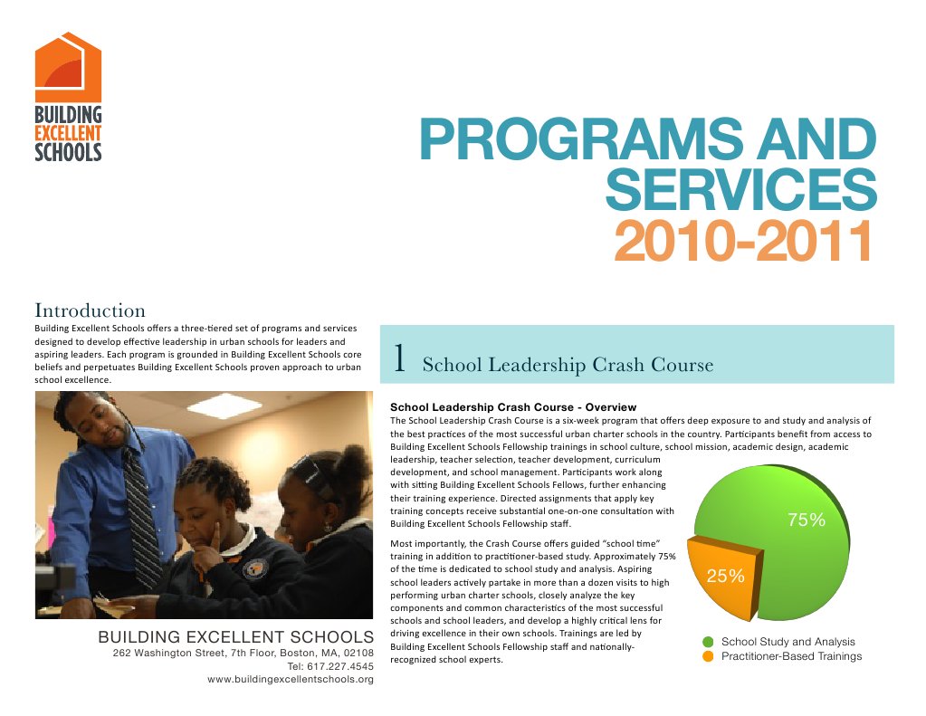 Programs Services 10-11 v5r | PDF | Leadership | Teachers