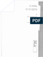 Baudrillard Sistema de Objetos PDF
