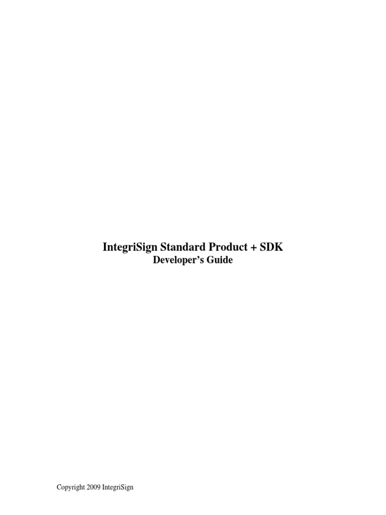 integrisign sdk
