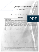 1.NUEVOS DELITOS TRIBUTARIOS en EL PERU. Información Falsa, Facturas Falsas y Almacén No Declarado