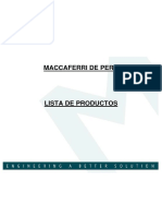 listaderoductosMACCAFERRI PDF