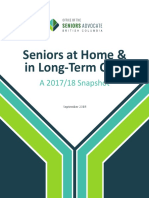 Seniors at Home and Long-Term Care 
