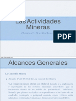 Actividades de La Mineria