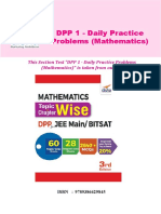 DPP 1 - Daily Practice Problems (Mathematics) PDF