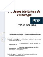 As Bases Históricas Da Psicologia  