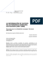 La Información de Sucesos en Un Periódico Isabelino: Los Sucesos (1867-1868)