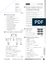 Progress Test 2 Answer Key