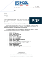 Carta de Presentacion Mcsil PDF