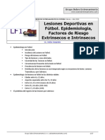 Epidemiología de Lesiones en Fútbol