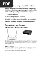 Download Analisis Kebutuhan Perangkat Dalam Telekomunikasi by Ardhika Dhennis Putra Ananda SN389102317 doc pdf