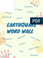 Earthquake Word Wall
