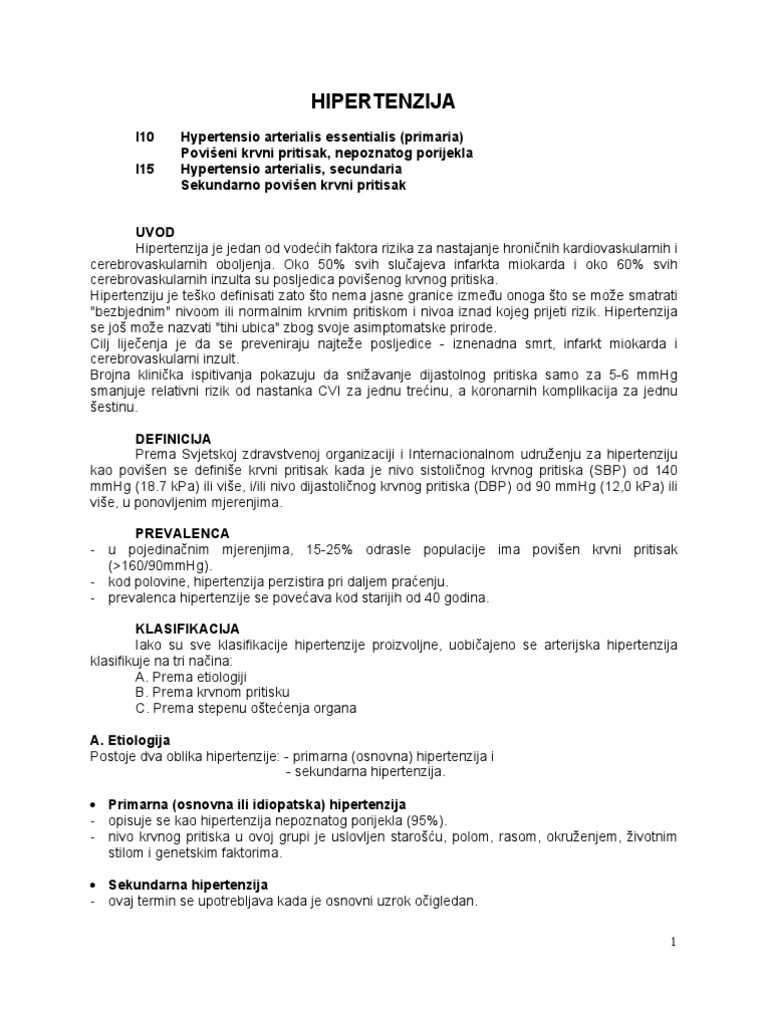 liječenje hipertenzije u 25 godina)