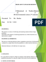 Topic:: Testing of Hypothesis About Linear Regression