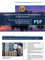 Presentasi Buku Prosedur Penyelengaraan Konferensi Internasional PDF