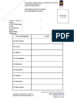 Formulir Pendaftaran Panitia PDF