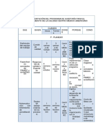 Plan de Mejoramiento A.