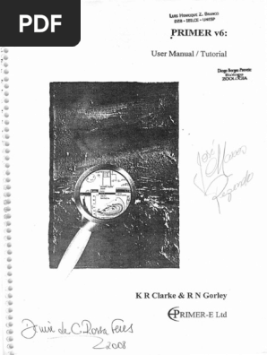Manual Primer6pdf Análisis De Componentes Principales