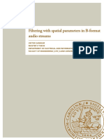 Filtering With Spatial Parameters in B-Format Audio Streams