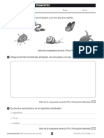 Evaluación primer trimestre Ciencias Naturales