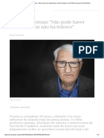 Jürgen Habermas - "Não Pode Haver Intelectuais Se Não Há Leitores" - EL PAÍS Semanal - EL PAÍS Brasil