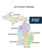 Michigan Catholic Diocese Map 