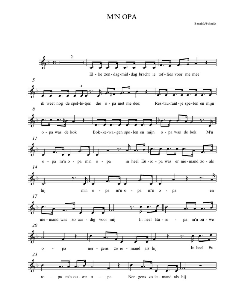 M'N Opa Bannink/Schmidt